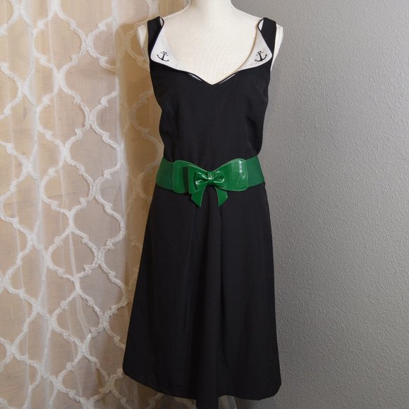 Rockabilly Anchor Swing Dress by Rock Steady - Picture 3 of 8